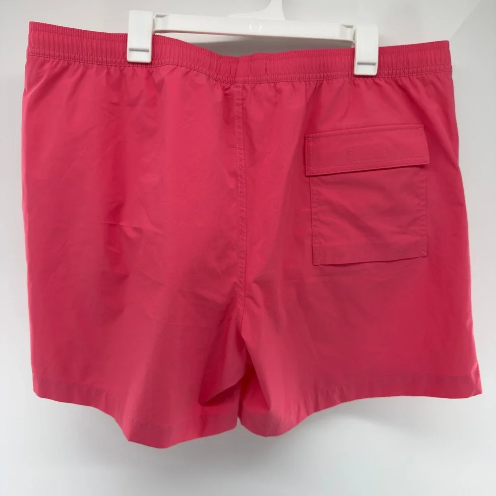 Psycho Bunny‎ Mens Swim Trunks Pink Embroidered Logo Mesh Lined 3XL
